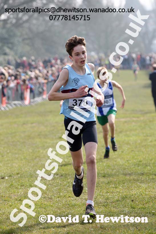 Boys under-13s 2016 Inter Counties Cross Country Champs. and Cross Challenge Final, Cofton Park, Birmingham. Photo: David T. Hewitson/Sports for All Pics